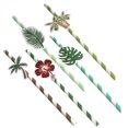 thumbnail image 4 of KAKOWELY 50 pajitas de papel decorativas para fiestas hawaianas, decoración con temática hawaiana, 4 of 4