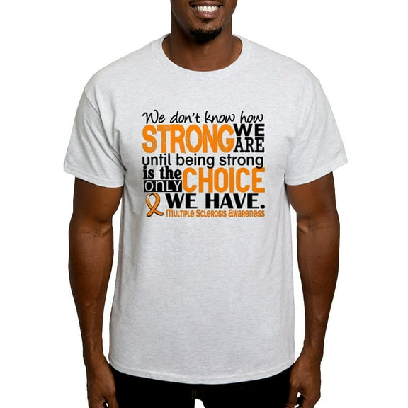 CafePress - Multiple Sclerosis Howstrongweare Light T Shirt - Men's Classic Graphic T-Shirt
