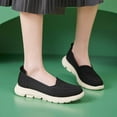 thumbnail image 4 of Orthopedic Slip on Walking Shoes for Women Spring Fall Lightweight Breathable Arch Support Platform Wedges Non Slip Work Loafers, 4 of 6