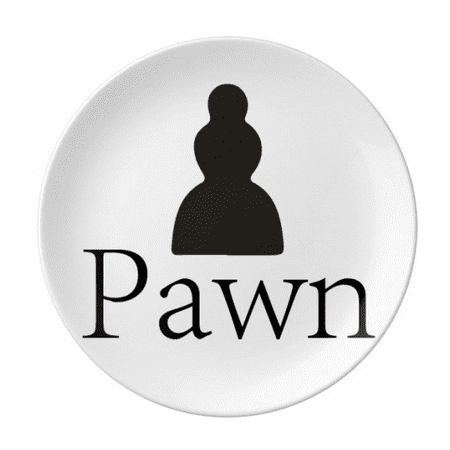 

Black Word Chess Game Plate Decorative Porcelain Salver Tableware Dinner Dish