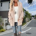thumbnail image 2 of Vedolay Women Sweater Knit Long Cardigan Coat Open Front Button Coat Outerwear 2023 C,L, 2 of 5