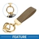 thumbnail image 2 of Llavero de Coche Único Bargains Llavero Universal con Anillo para Llaves de Fob para el Hogar Aleación de Zinc Tono Dorado Marrón Oscuro 1 Juego, 2 of 6