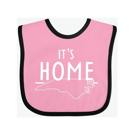 

Inktastic It s Home- State of North Carolina Outline Gift Baby Boy or Baby Girl Bib