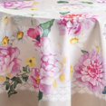 thumbnail image 2 of Pivoine 100% Cotton Tablecloth for Kitchen Dining | Tabletop | Decoration | Parties | Weddings | Spring/Summer (Round, 69" Diameter), 2 of 8