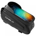 thumbnail image 2 of Prettyui Bike Front Frame Bags Waterproof Bicycle Top Tube Mount Handlebar Storage Bag Reflective 7.0inch Phone Case Touchscreen Bag, 2 of 9