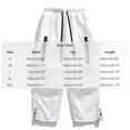 thumbnail image 3 of GZMOALH Men's Lightweight Nylon Cargo Jogger Pants, Drawstring Waist Utility Pants with Adjustable Hems, 3 of 5
