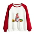 thumbnail image 4 of IROINNID Christmas Sweatshirts for Women Long Sleeve Crewneck Christmas Printing New Year Casual Tops for Fall and Winter,Red, 4 of 4