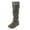 Green, variant on Mostsola Womens Knee High Boots Vintage Round Toe Heeled Mid Calf Motorcycle Boots with Side Zipper
