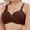 Coffee, variant on skpabo Women's Bras Push Up Bra Large Size Thin Section Gathered Sexy Without Steel Ring Ladies Glossy Bra Underwear for Outgoing Holiday Size