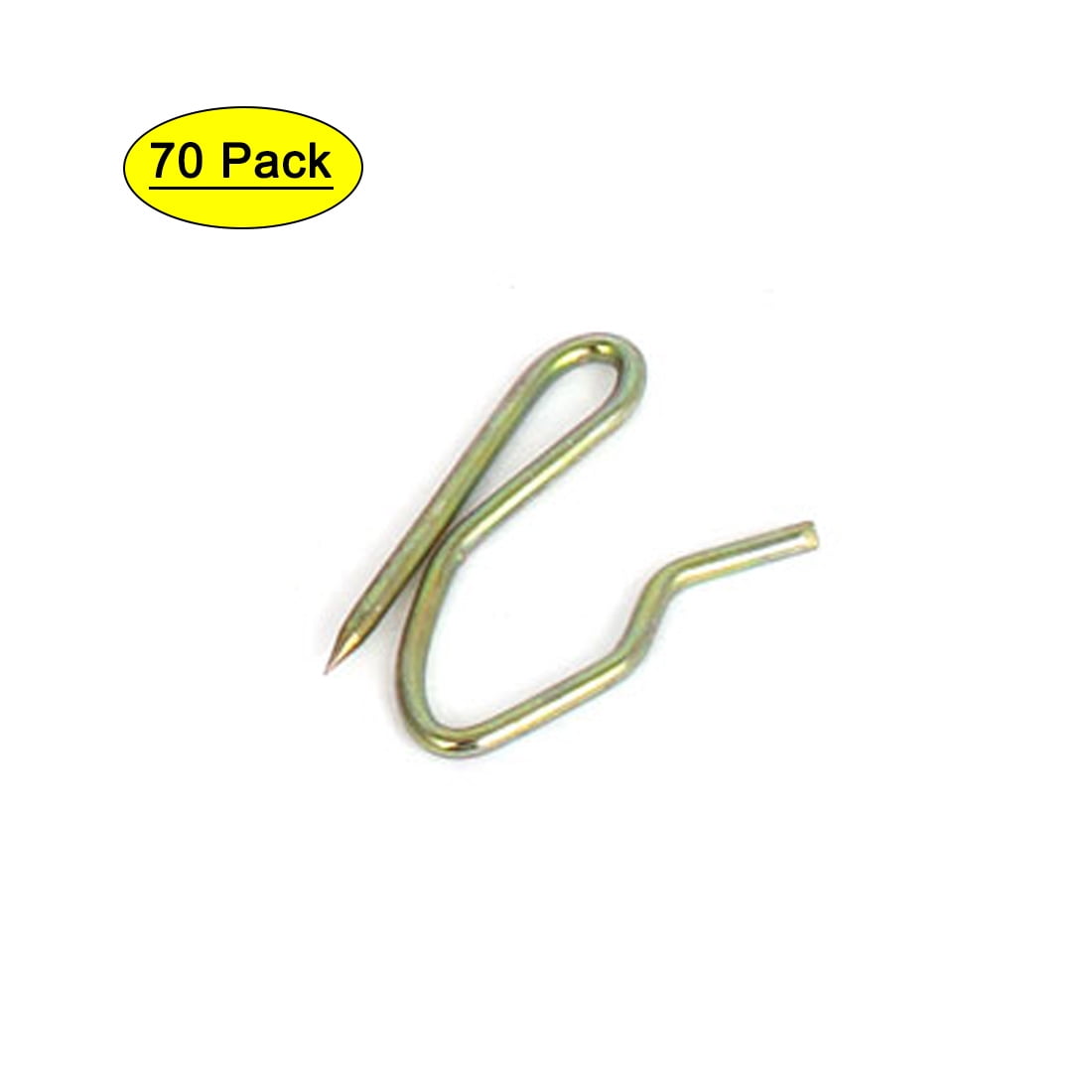 Uxcell 1' Long Metal Single S Sharp Hook Pinch Pleat Drapes Curtains Hooks 70Pcs