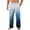 Blue, variant on Men's Allover Printed Home Pants Sleeping Pajama Pants - Long Pants with Pockets for Winter Lounging, Bedtime Comfort and Holiday Relaxation,Black,L