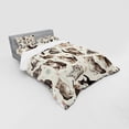 thumbnail image 2 of Ambesonne Cat Bedding Set 4 Pcs, Little Kittens Playful Poses, Queen, Off White Taupe and Grey, 2 of 2