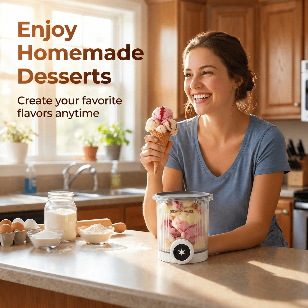 TAVENE Creami Containers 4 Pack, Pints and Lids Compatible with Ninja Swirl Ice Cream NC700 NC701