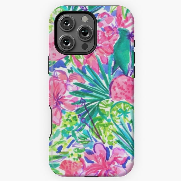 Island Pulitzer Leaf Phone Case for iPhone 11 12 13 14 15 16 17 Pro Max