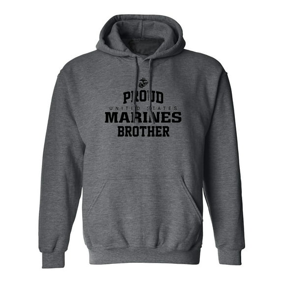 Proud Marines BROTHER Adult Hooded Sweatshirt