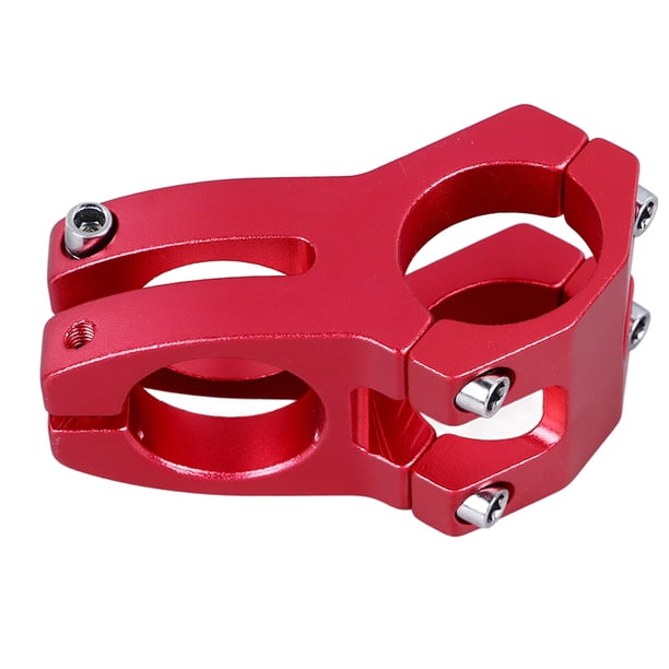 Vástago de bicicleta de 31,8 mm Vástago de bicicleta de montaña Vástago de manillar corto para la mayoría de bicicletas Bicicleta de carretera BMX Fixie Gear Ciclismo Aleación de aluminio Rojo