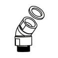 thumbnail image 4 of Moen 1417 Replacement Handshower Elbow - Chrome, 4 of 4