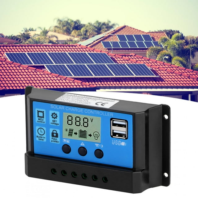 Regulador Solar Automático Ajustable, Regulador De Panel Solar, Patio Exterior Comercial Para El Hogar ANGGREK Otros