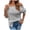 Gray, variant on DeHolifer Sweater for Women Long Sleeve Cold Shoulder Square Collar Knit Sweater Fall Winter Pullover Tops Gray XL