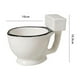 thumbnail image 3 of Taza de cerámica con forma de inodoro: una taza de café para bebidas calientes, té, cacao y leche. Es un regalo ideal para la familia., 3 of 4