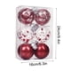 thumbnail image 3 of Xihbxyly 6 Bolas Navideñas Irrompibles Multicolor, Fáciles de Colgar, Material Ecológico, Decoración Navideña, para Interior y Exterior, 60 Mm, En Caja., 3 of 4