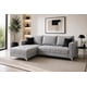 thumbnail image 1 of Sala Esquinera El Bazar Store Interlaken Gris plata 280X180 cm Tela Lino nacional Modular, 1 of 7