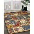 thumbnail image 3 of Ahgly Company Machine Washable Indoor Rectangle Abstract Brown Sugar Brown Area Rugs, 8' x 12', 3 of 7