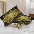 thumbnail image 3 of Outdoor Pillow Cover Yellow Floral Set of 2 Waterproof Throw Pillowcases Abstract Luminescent Flowers Decorative Patio Furniture Pillows for Couch Garden Indoor & Outdoor Use, 3 of 9