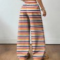 thumbnail image 5 of Boyscolos Women Sweatpants Casual Loose Lounge Drawstring Elastic Waist Straight Leg Palazzo Pants Boho Clothing with Pockets, 5 of 5