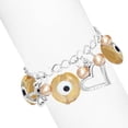 thumbnail image 2 of Fashion Evil Eye Beads Ball Heart Butterfly Charm Womens Bracelet, 2 of 3