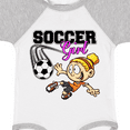 thumbnail image 4 of Inktastic Soccer Girl Girls Baby Bodysuit, 4 of 5