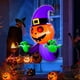 thumbnail image 2 of EAONE Inflables de Halloween de 4.5 pies Decoraciones al aire libre Calabaza Fantasma salió de la ventana, Inflable de Halloween con luces LED incorporadas para decoraciones de Halloween Fiesta al air, 2 of 4