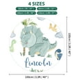 thumbnail image 3 of Kainsy Custom Name Dinosaur Baby Round Rugs for Toddlers: Personalized Newborn Gifts Nursery Rug with Name for Baby Boys Girls - Customized Baby Play Mats for Floor(2ft/24" Round), 3 of 9