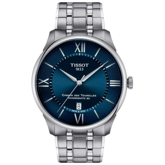 Tissot Chemin Des Tourelles Powermatic 80 42mm Automatic Blue Dial Steel Men's Watch T139.407.11.048.00