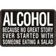 thumbnail image 1 of Letrero Con Alcohol Metal Pintura Hierro Rectangular Pared para Y Bar 40x30cm, 1 of 9
