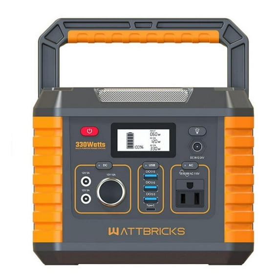 Open Box Wattbricks Energy Inc. MP330 Portable Power Station 330W Solar Generator