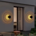 thumbnail image 7 of Decorative Solar Lights,Metal Solar Powered Outdoor Wall Deck Step Waterproof Fence Light for Yard Art Porch Patio Backyard Decor, 7 of 7