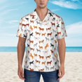 thumbnail image 2 of Balery Horses Camisas hawaianas de manga corta para hombre, camisas playeras de corte holgado, camisas de vacaciones con botones,Small, 2 of 7
