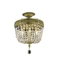 thumbnail image 1 of Elegant Lighting Esperanza 12" 3 Light Royal Crystal Flush Mount, 1 of 1