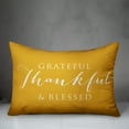 thumbnail image 2 of Creative Products Grateful Thankful Blessed Yellow 14x20 Indoor / Outdoor Pillow, 2 of 2