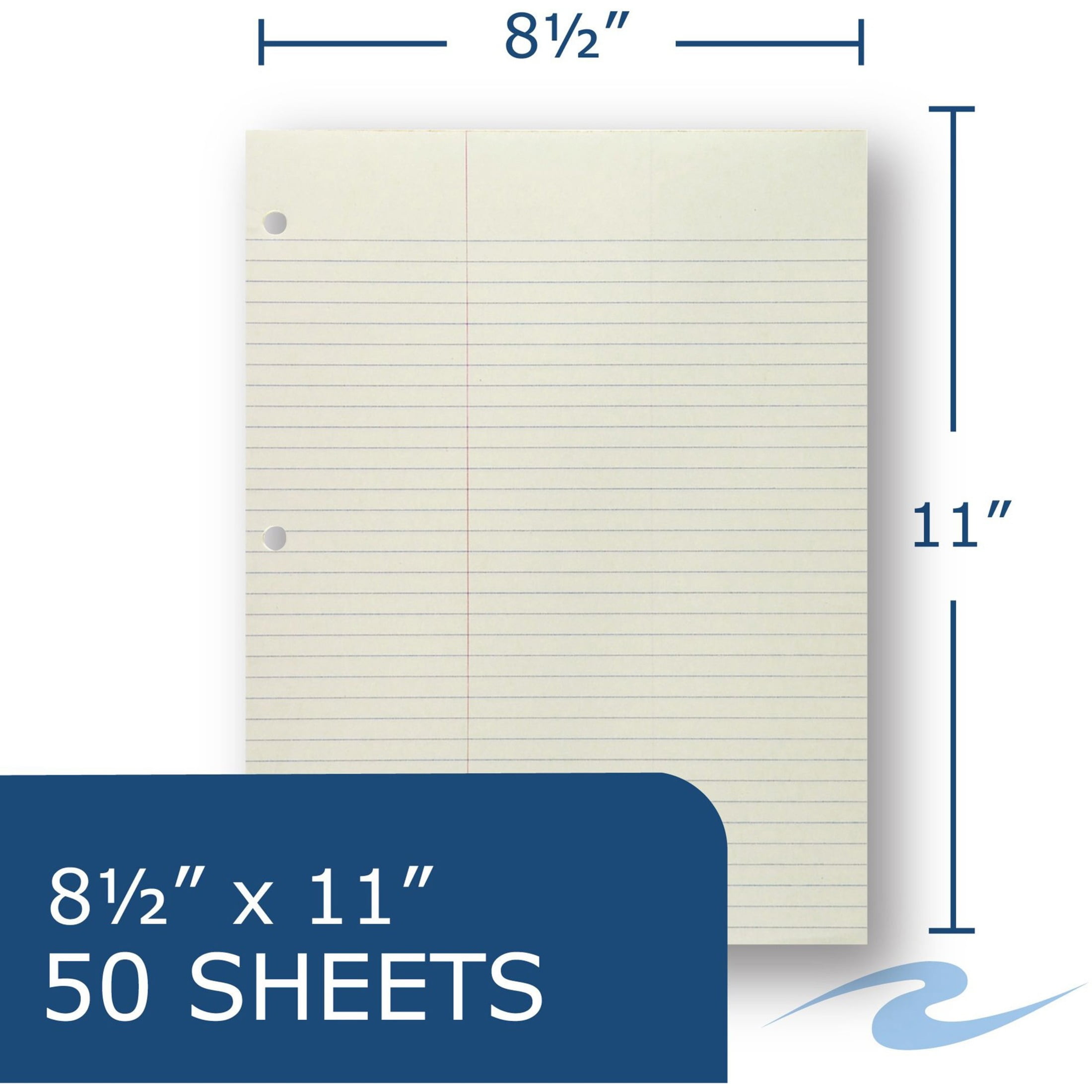Roaring Spring Law Ruled Gummed Glue Top Legal Pads, 1 Case (36 Total), 8.5" x 11" 50 Sheets, Green Paper