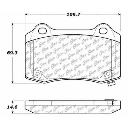 Go-Parts » 2012-2016 Tesla S Rear Disc Brake Pad Set for Tesla S (SS / V)