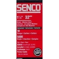 Senco Galvanized Brad Nails 18 Ga 1-1/4 " Box Of 5000