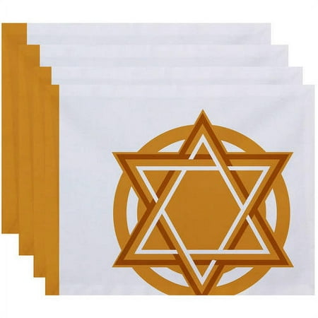 

Simply Daisy 18 x 14 Star Bright Geometric Print Placemats Set of 4