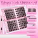 thumbnail image 2 of Kit de extensiones de pestañas Eefofnn Lash Clusters Wispy 120 unidades, 2 of 7