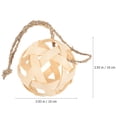 thumbnail image 2 of Miangastore Hay Feeder Ball Bamboo 1Pack 3.9x3.9in, 2 of 8