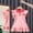 Pink, variant on Eltusu Casual Dresses for Girls, Fashion Lapel Collar Short Sleeve Cotton Summer Dress Pink Size 4 T