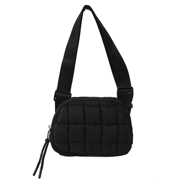 Bolso Acolchado A Cuadros Cruzado Cierre para Mujer Bolsos Diarios