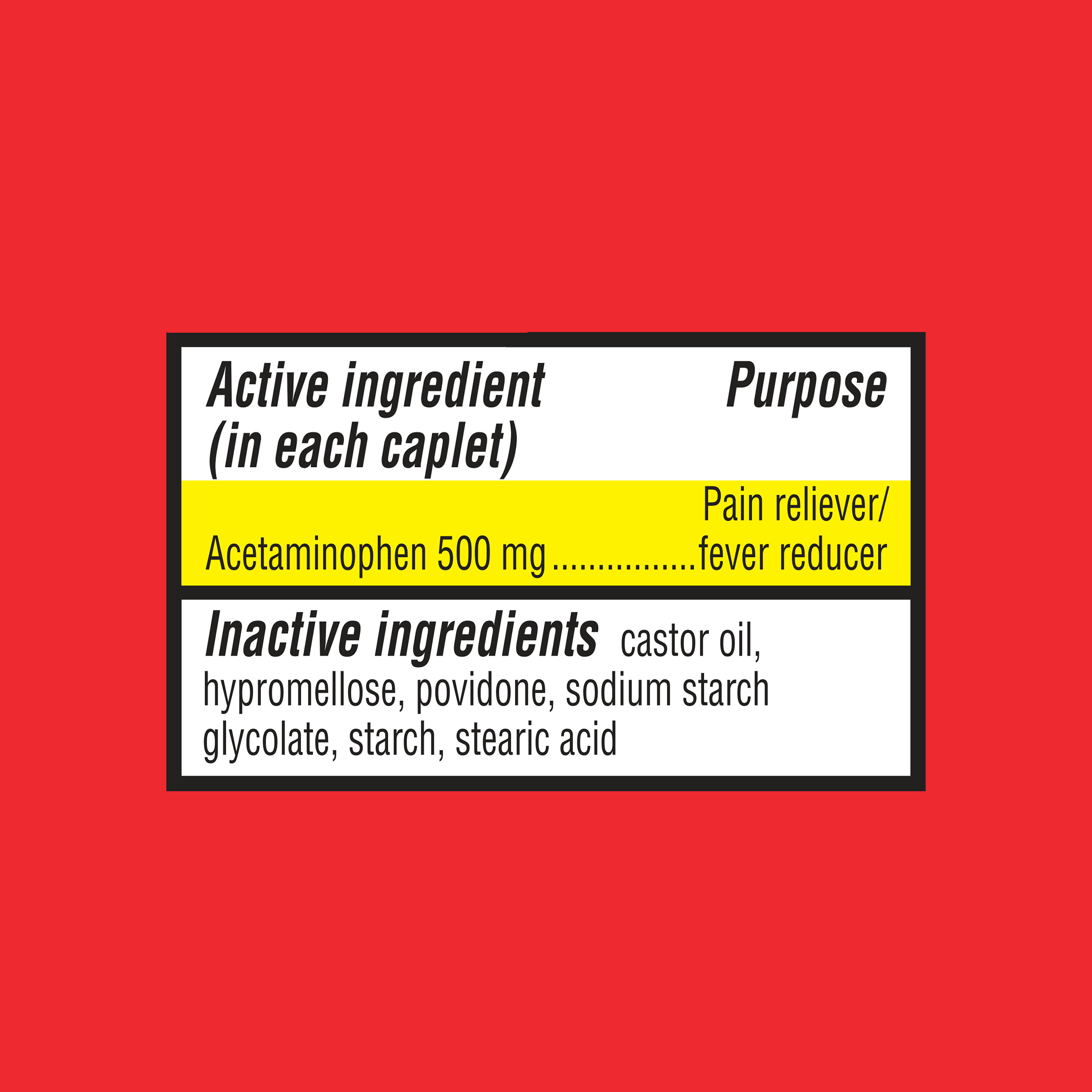 (6 paquete) Equate Analgésico de fuerza extra tabletas, 500 mg, 40 unidades 5