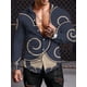 thumbnail image 1 of Camisas de manga larga retro de estilo étnico Ropa de moda para hombres Camisa de solapa de verano para hombres nuevas Tops de botones de manga larga para hombres, 1 of 6